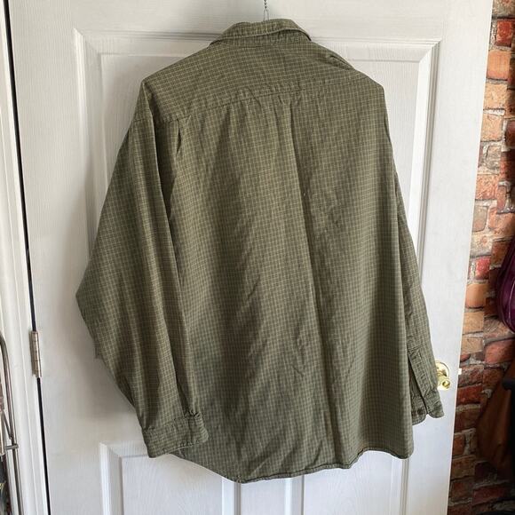 GAP Olive Checkered Lightweight Shirt Jacket - Picture 3 of 3